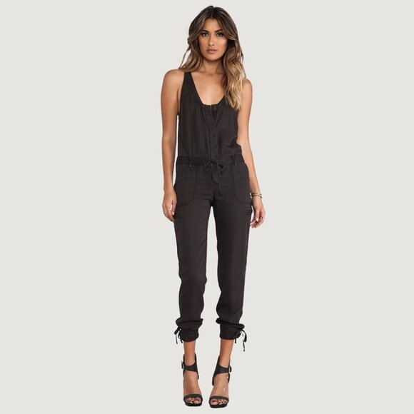Free People Pants - Free People Utilitarian Jumpsuit — Washed Black, Size 4